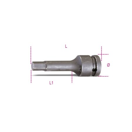 Beta 1/2" Dr, 78mm Size, Metric Impact Socket, 6 Pts 007200508