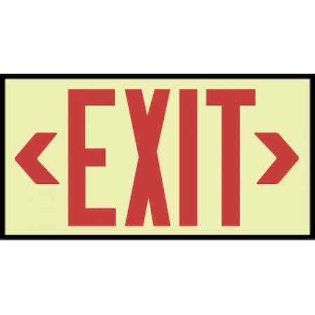 Nmc Glo Exit Red Framed 7210