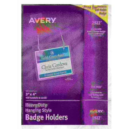 Avery Hanging Style Vaccine Card Holder, 4x3, 2922