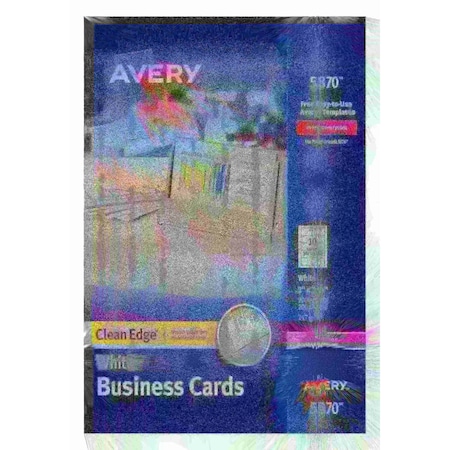 Avery Clean Edge Business Cards, Uncoa, PK2000 5870