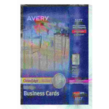 Avery Clean Edge Business Cards, Uncoat, PK400 5877