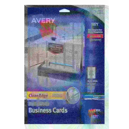 Avery Clean Edge Business Cards, True P, PK200 8871