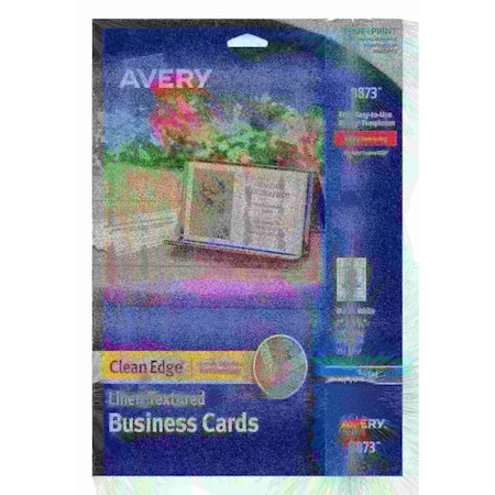Avery Clean Edge Business Cards, True P, PK200 8873