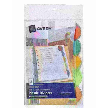 Avery Insertable Style Edge Plastic Dividers 11118