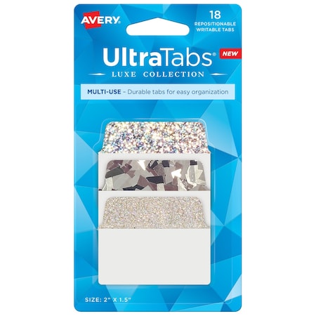 Avery Multi-Use Ultra Tabs, 2" x 1.5", PK18 74145