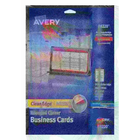 Avery Clean Edge Rounded Corner Busines, PK160 88220
