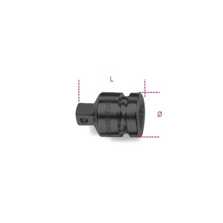 Beta Impact Adaptor, 3/4"-1/2" Drive 007280810