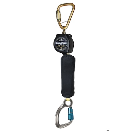 Falltech Not Applicable Self-Retracting Lifeline, 6 ft. Length, Carabiner, Steel, 1 Leg(s) 72906SC6