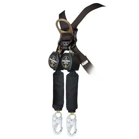 Falltech Not Applicable Self-Retracting Lifeline, 6 ft. Length, Carabiner, Steel, 2 Leg(s) 72906TB1