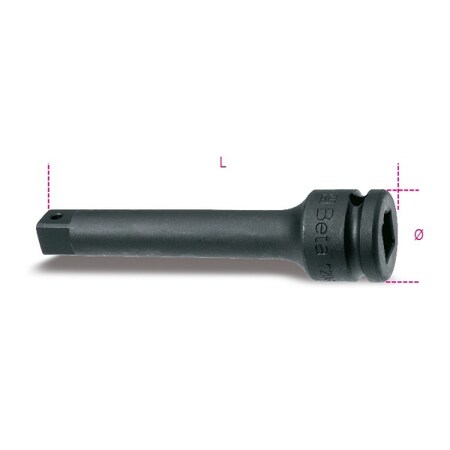 Beta Impact Extension Bar, 1" Drive 007290825