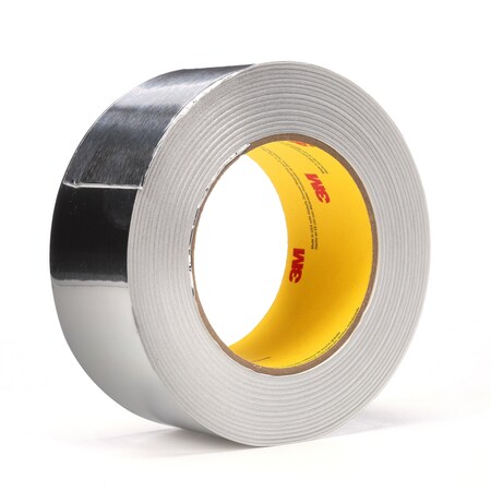 3M Foil Tape, Aluminum, Silver, 49 yd L, 1-7/8 in W 3380