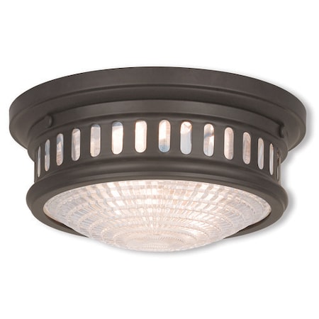 Livex Lighting Berwick 2 Light Bronze Ceiling Mount 73051-07