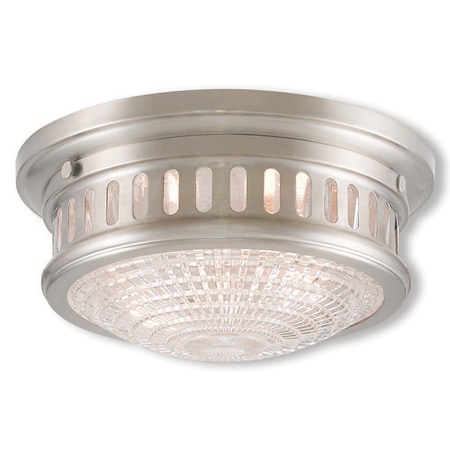 Livex Lighting Berwick 2 Light Brushed Nickel Ceiling M 73051-91