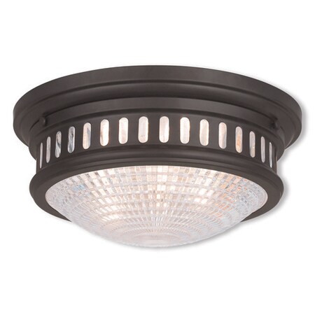 Livex Lighting Berwick 2 Light Bronze Ceiling Mount 73052-07