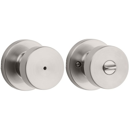 Kwikset Pismo Knob w/Round Rose Privacy Lock w/6 97300-933