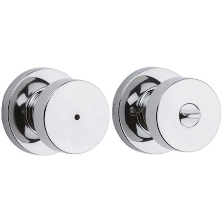 Kwikset Pismo Knob w/Round Rose Privacy Lock w/6 97300-934