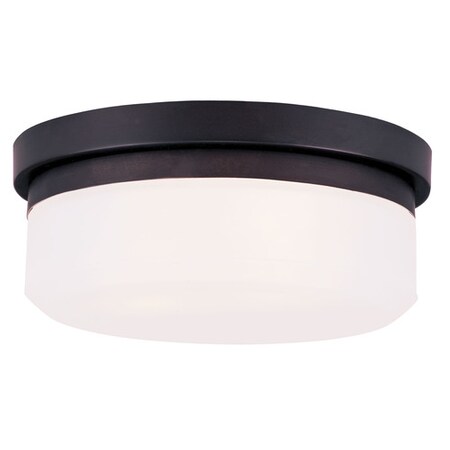 Livex Lighting Stratus 2 Light Bronze Ceiling Mount or Wall Mount 7391-07