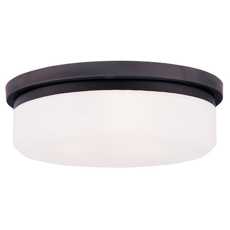 Livex Lighting Stratus 3 Light Bronze Ceiling Mount or 7393-07