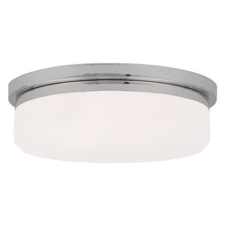 Livex Lighting Stratus 3 Light Polished Chrome Ceiling 7393-05