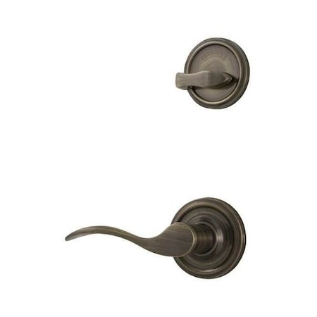 Weslock RH Bordeau INT DBL CYL HSET Trim Lexington or Colonial Antique Brass R2109--UASL2D