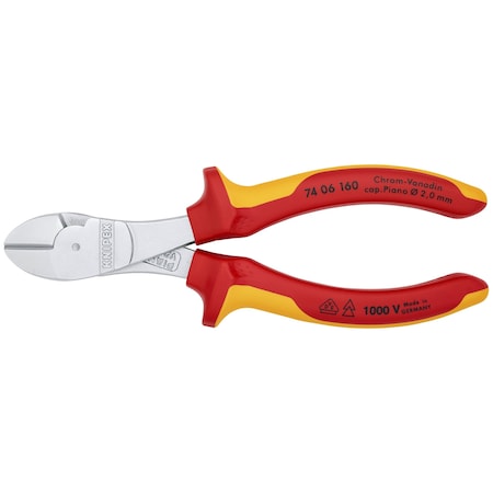 Knipex High Leverage Diagonal Cutters, 6 1/4 74 06 160