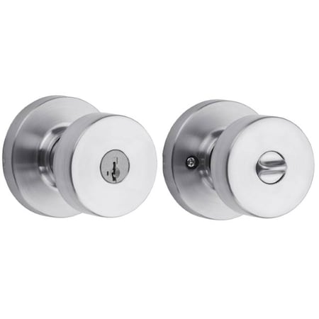 Kwikset Pismo Knob Round Rose ENTR Lock SmartKey 740PSKRDT-26DS