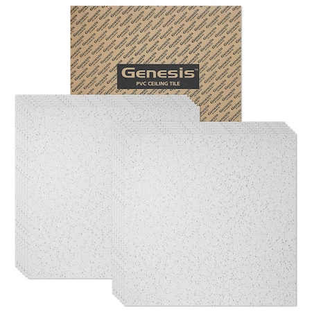 Genesis Printed Pro Ceiling Tile, 24 in W x 24 in L, 12 PK 74100