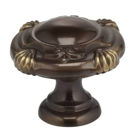 Omnia Ornate Cabinet Knob Shaded Bronze 1-3/16" 7430/30.SB
