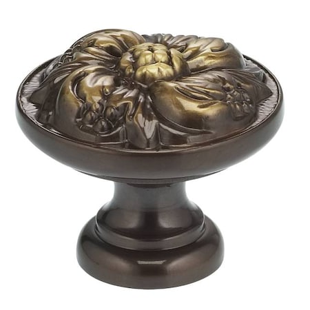 Omnia Ornate Cabinet Knob Shaded Bronze 1-3/8" 7434/35.SB