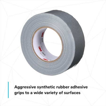 3M Duct Tape, 2 in W x 60 yd L, Gray, 2979 2979