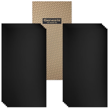 Genesis Smooth Pro Ceiling Tile, 48 in W x 24 in L, 10 PK 74507
