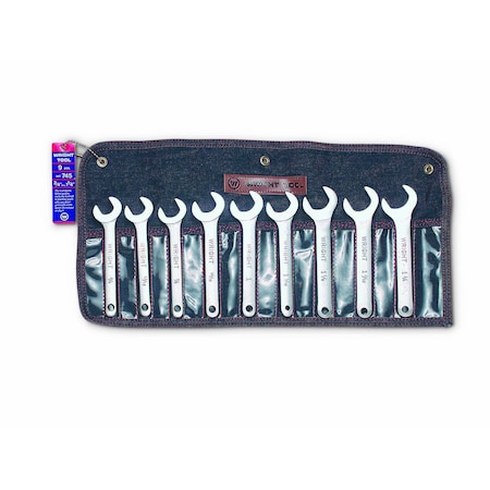 Wright Tool Service Wrench 9 Piece Set - 30 Degrees 745