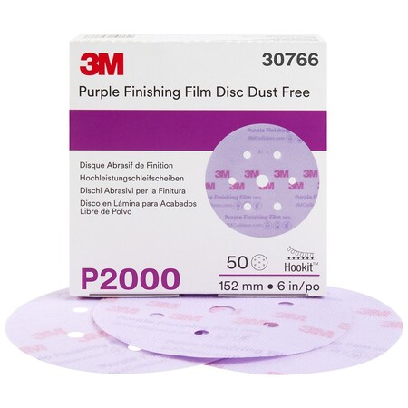 3M HookitPrpFinishFilmDiscDF30766 6", PK200 30766