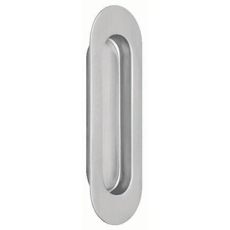 Omnia Oval Flush Pull Satin Stainless Steel 4-3/4" 7505.32D