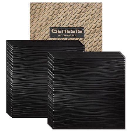 Genesis Drifts Ceiling Tile, 24 in W x 24 in L, 12 PK 75107
