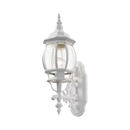 Livex Lighting Textured WhiteOutdoor Wall Lantern, 1 Lig 7520-13