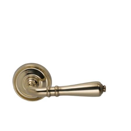Omnia Lever with 2-3/16" Rose Single Dummy Unlacquered Bright Brass 752 752/55.SD3A