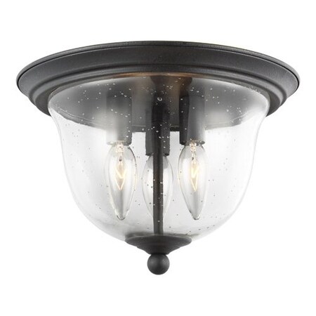 Sea Gull Three Light Ceiling, Flush Mount, Blacksmi 7527803EN-839