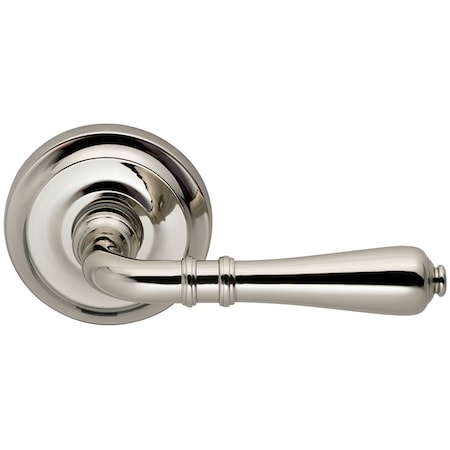 OMNIA Lever 2-5/8" Rose Priv 2-3/8" BS T 1-3/8" Doors Satin Nickel 752 752/00.PR15