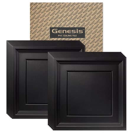 Genesis Icon Coffer Ceiling Tile, 24 in W x 24 in L, 12 PK 75307