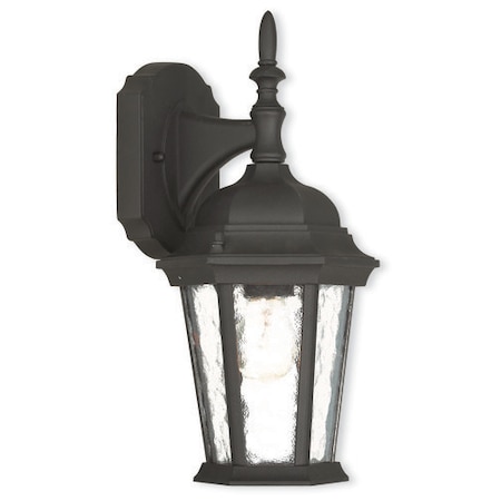 Livex Lighting Hamilton 1 Light Textured Black Outdoor Wall Lantern 75460-14