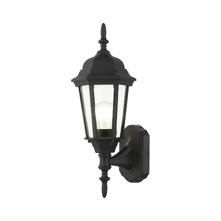 Livex Lighting Textured BlackOutdoor Wall Lantern, 1 Lig 7551-14
