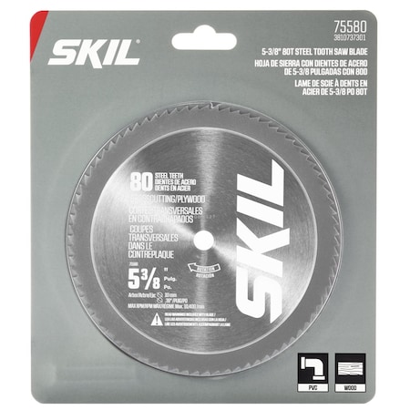 Skil Steel CSB Vnl Plst Plwd 75580 5-3/8" 80T 75580