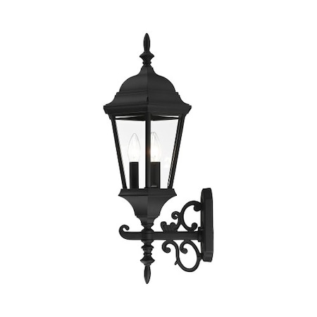 Livex Lighting Textured Black OutdoorWall Lantern, 3 Lig 7561-14
