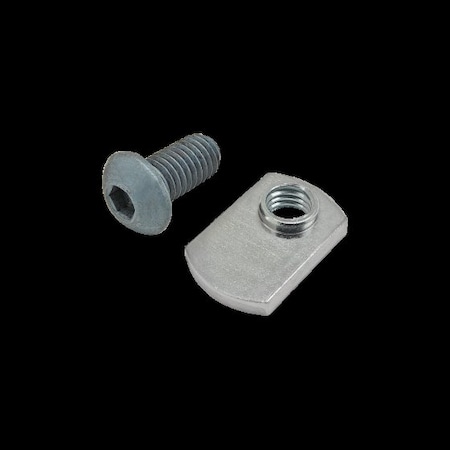 80/20 Inc M8-1.25 Socket Head Cap Screw, Zinc Plated Steel, 16 mm L 75-3422