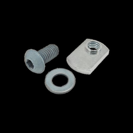 80/20 M8-1.25 Socket Head Cap Screw, Button, Blue Zinc Plated Steel, 16 mm Length 75-3425