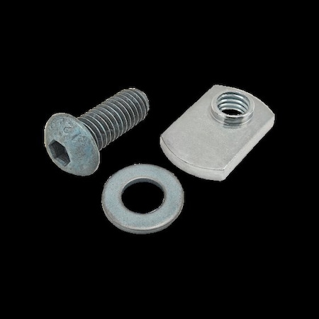 80/20 M8-1.25 Socket Head Cap Screw, Button, Blue Zinc Plated Steel, 20 mm Length 75-3426