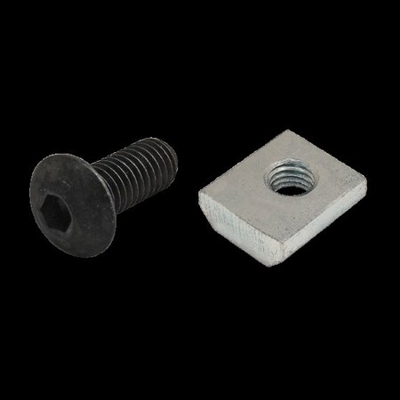 80/20 M5-0.80 Socket Head Cap Screw, Button, Black Zinc Plated Steel, 12 mm Length 75-3539