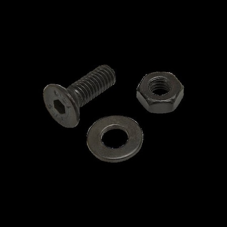 80/20 M4-0.70 Socket Head Cap Screw, Flat, Black Zinc Plated Steel, 12 mm Length 75-3562