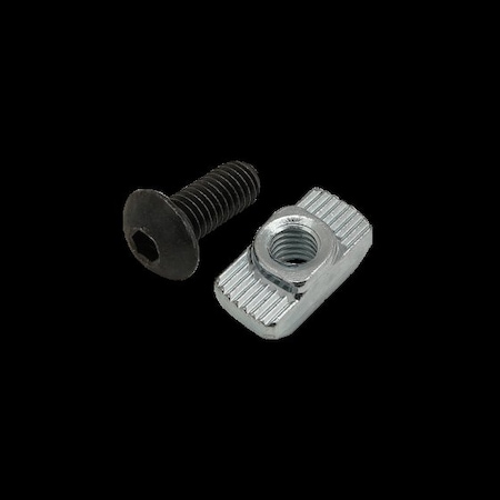 80/20 M5-0.80 Socket Head Cap Screw, Button, Black Zinc Plated Steel, 12 mm Length 75-3583